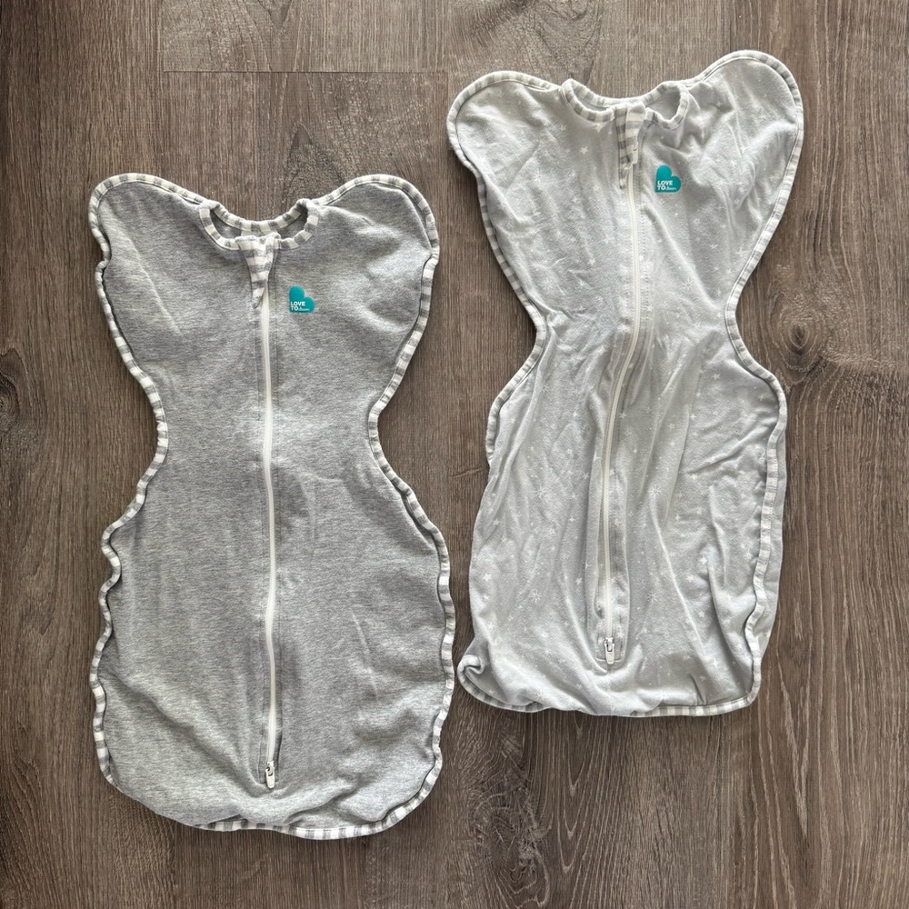 Love to Dream Gray Swaddles two (2)